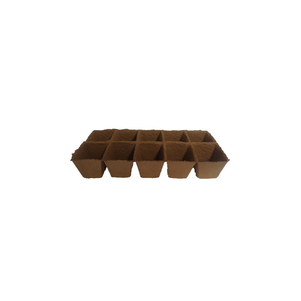Pots Carrés Biodegradable 8x8x8 Par 10 Pots Carrés Biodegradable 8x8x8 Par 10