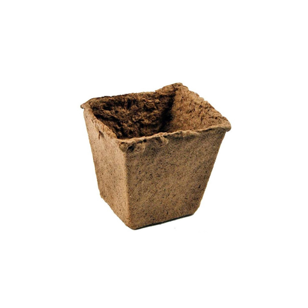Pots Carrés Biodegradable 8x8x8 A L'unité Pots Carrés Biodegradable 8x8x8 A L'unité