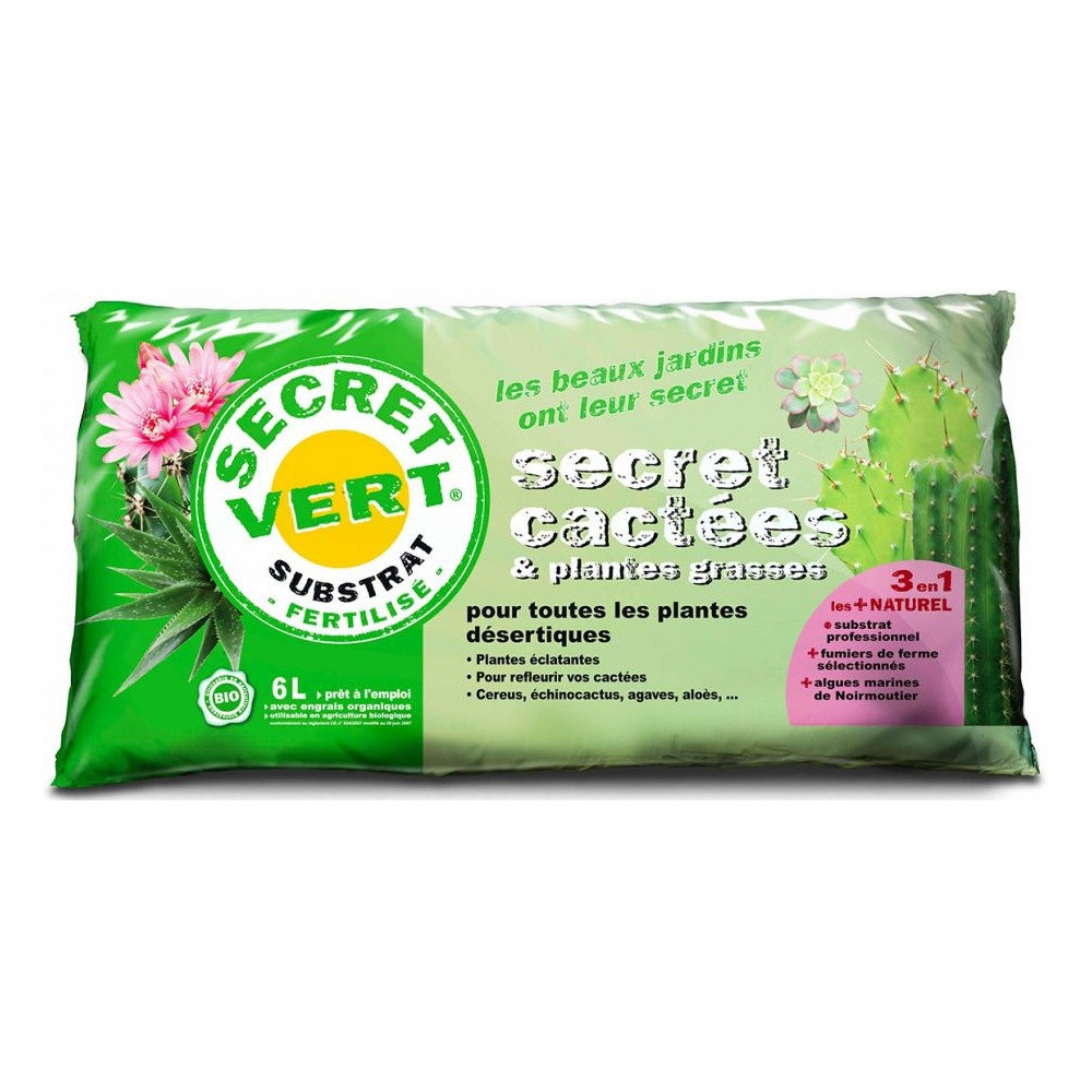 Terreau Cactus Et Plantes Grasses 6 L Terreau Cactus Et Plantes Grasses 6 L