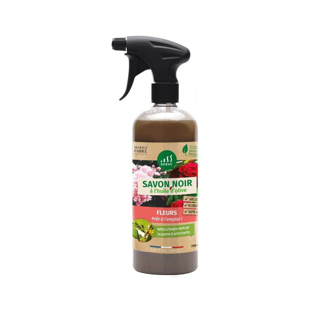 Savon Noir Fleurs 750 Ml Prêt à L'emploi Savon Noir Fleurs 750 Ml Prêt à L'emploi