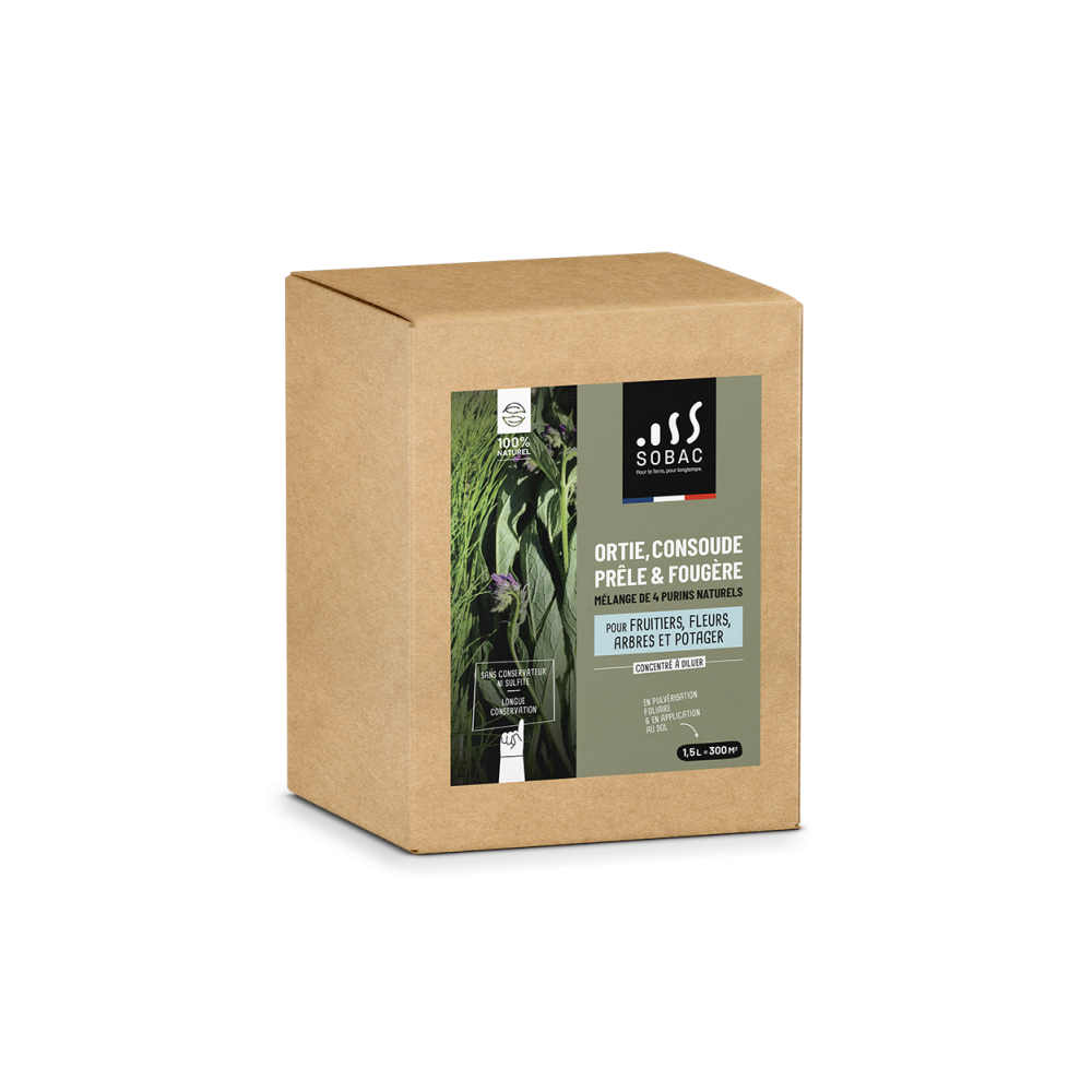 Purin Mix, Ortie, Consoude, Prêle, Fougère 1,5 L Purin Mix, Ortie, Consoude, Prêle, Fougère 1,5 L